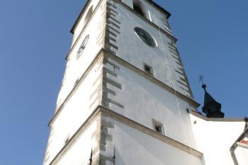 detail kostelní věže ( © Jan P. Štěpánek 03/2009)