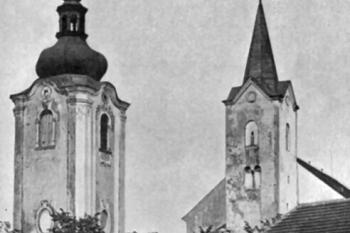 pohled od západu ( © Josef Soukup: Soupis památek historických a uměleckých v Království Českém, sv. 33 Politický okres písecký, Archaelogická komise při České akademii císaře Františka Josefa pro vědy, slovesnost a umění, Praha 1910)
