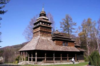 pravoslavný kostelík sv. Prokopa a Barbory v Kunčicích pod Ondřejníkem (© Jan P. Štěpánek, 04/2007)
