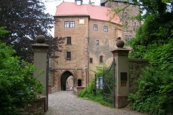 Vstupní brána hradu Kriebstein (© Václav Hodek, 05/2009)