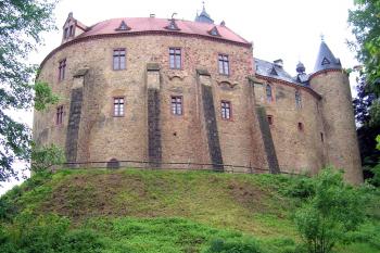 pohled na hrad Kriebstein od severovýchodu (© Václav Hodek, 05/2009)