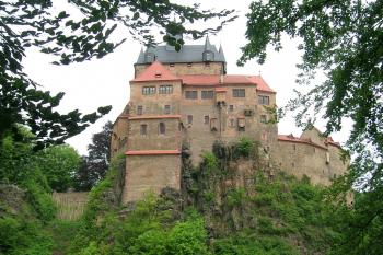  pohled na hrad Kriebstein od jihozápadu (© Václav Hodek, 05/2009)