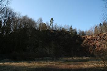 Místo kde stál hrad Bolkov (© Petr Nožička, 2/2008)