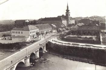 Brno - klášter milosrdných bratří s kostelem sv. Leopolda - fotografie z počátku 20.století (soukr.sbírka IvoR) ( © anon.)