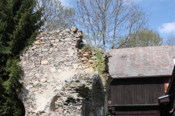 Zbytky klášterních budov severně od kostela ( © Ivan Grisa 05/2010)