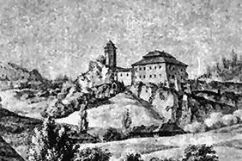 pohled od jihozápadu cca 1820 ( © anonym)