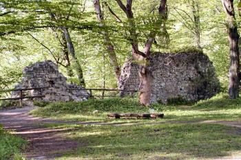 vnitřní líc severní hradby nádvoří ( © Pavel Zany Komárek 9/5/2004)