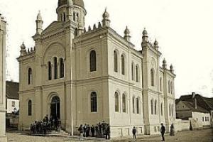 Táborská synagoga - historické foto (© Ignác Šechtl 1885)