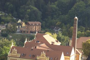 pivovar z věže kostela Proměnění Páně ( © Milan Caha 06/2009)