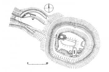 Situace (Samek B., Umělecké památky Moravy a Slezska 2, [J/N], Academia, 1999, str. 472, obr. 212)