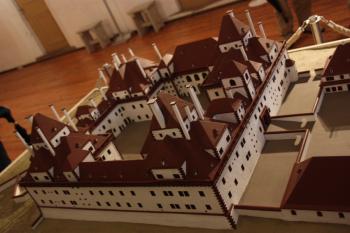 Detail hlavních zámeckých budov na modelu ( © Ivan Grisa 07/2009)