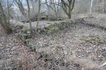 Hlavní obytná stavba na východě, pohled od SV (© Jan Večeřa, 02/2016)
