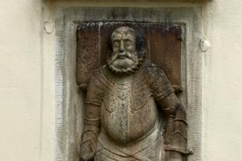 renesanční náhrobník rytíře Kryštofa Vencelíka z Vrchovišť († 1582) ( © Milan Caha 07/2009)
