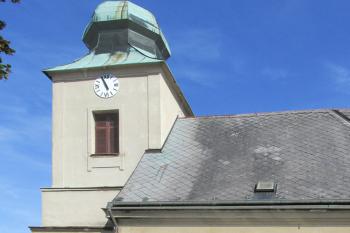Kostel sv. Jiří v obci Svatý Jiří v okrese Ústí nad Orlicí. (© Pavel Vítek 09/2024)