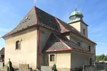 Kostel sv. Jiří v obci Svatý Jiří v okrese Ústí nad Orlicí. (© Pavel Vítek 09/2024)