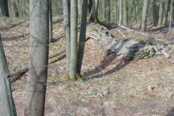 Přepážká dělící palác na dvě místnosti (© Dušan Dohňanský  04/2021)
