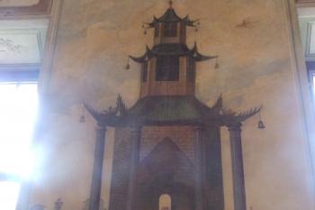 Fresky v I. patře - chinoserie (© Johannes Cladis, 06/2015)