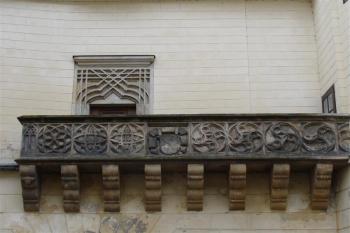 pozdně gotická pavlač v nádvoří (© zdeněk komínek, 07/2007)