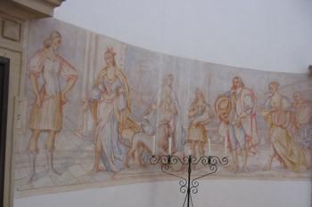 Freska v hodovní síni (©2003 Jiří Čížek)