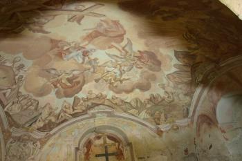 nástropní malba - Poslední soud - v márnici ( © Milan Caha 08/2009)