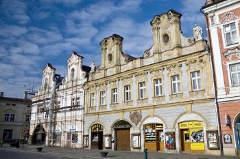 Barokní průčelí domů (© Tomáš Berka, 03/2009)