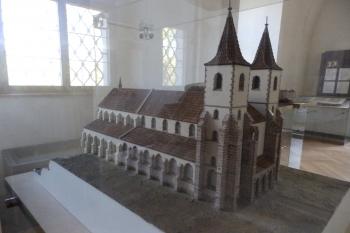 Ideální podoba klášterního kostela po dokončení - I. fáze - bazilika - pohled od severu (model) (© Johannes Cladis, 04/2015)