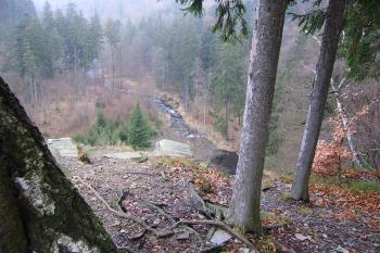 řeka Bystřice z Malého Rabštýna (© Zuzana Holasová, 11/2009)