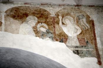 vítězný oblouk s pašijovým cyklem – sedmé a osmé pole ( © Pavel Zany Komárek 4.4. 2009)