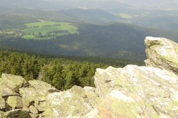 výhled ze Ztracených kamenů na Šumpersko (© Zuzana Holasová, 08/2009)
