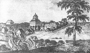 Zámek Zhoř v roce 1800  (Neznámý, 1800.)