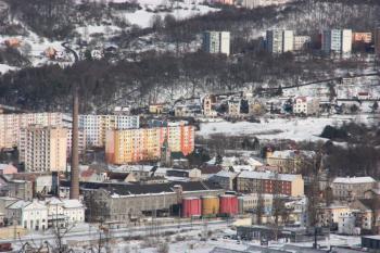 Krásnobřezenský lihovar, kostel sv. Floriána a zámek ( © Ivan Grisa 01/2010)
