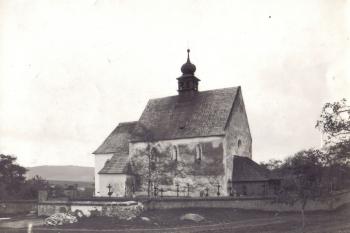 Tečovice - kostel sv. Jakuba Většího / fotografie z počátku 20. století. (soukr. sbírka Ivo R.) (© autor neznámý)