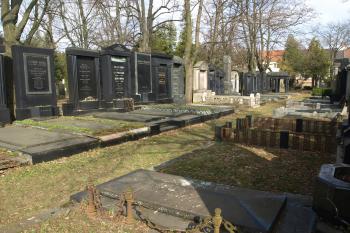 část hřbitova s honosnými náhrobky ( © Milan Caha 03/2010)