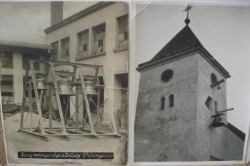 osazování nových zvonů (©  05/2010 (z nástěnek u kostela))