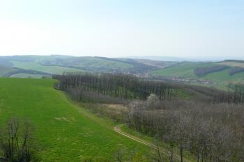 výhled na Diváky - směrem na západ (© David Hamza, 04/2010)