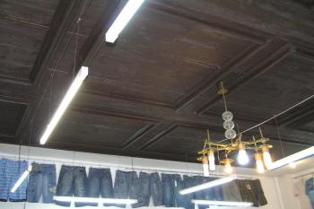 dřevěný kazetový strop ze zámku v Prunéřově (© Karel Husák, 06/2007)