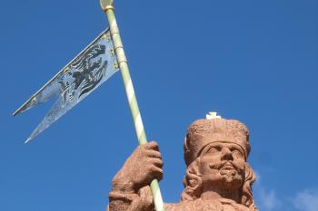 socha sv. Václava - detail ( © Milan Caha 05/2010)