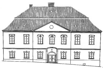 čelní fasáda ( © J. Tichánek, Z. Šerý: Šlechtická sídla na Novojičínsku, Butterfly, Opava 2003)