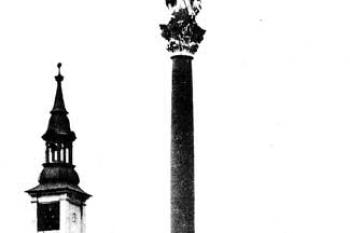 stav sloupu na poč. 20. století ( © Ivana Maxová, Vratislav Nejedlý, Miloš Suchomel, Pavel Zahradník: Mariánské, trojiční a další světecké sloupy a pilíře v okrese Ústí nad Orlicí, Státní ústav památkové péče, Praha 1998)