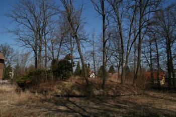 Pohled na tvrziště ( © Petr Nožička 03/2012)