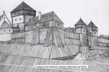 Prčice -dvorec Vítka z Prčic 1220 (© jan heřman, 09/2016)