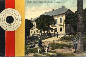 Střelnice na fotografii z roku 1910 (© http://www.boehmisches-erzgebirge.cz/cz/index.html)