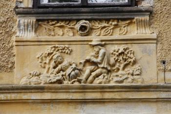 detail štukové výzdoby (© Vojtěch Basl, 12/2011)