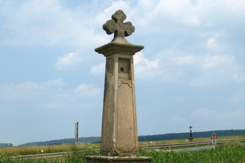 kříž na bývalém popravišti