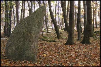 Prostřední menhir od severu ( © Petr Turyna 10/2005)