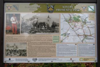 kostel sehrál důležitou úlohu v bitvě u Hradce Králové v roce 1866 (© rodo chrozit, 11/2010)