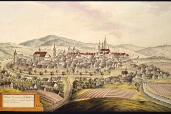 Město na obr. I.A.Venuta z roku 1810 (© Ing. Karel Kubín, 09/2017)