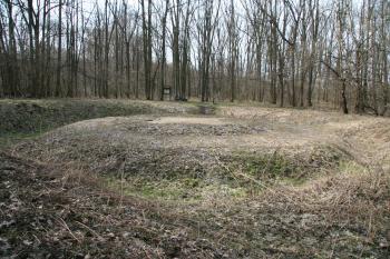 Půdorys kostela a tvrziště ( © Petr Nožička 03/2011)