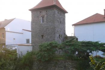 celkový pohled na jednu ze zachovaných hradebích věží ( © Ondřej Štěpánek 07/2013)