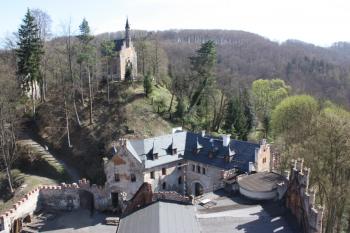 Kaple z věže hradu Hauenštejn ( © Ivan Grisa 04/2011)